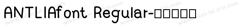 ANTLIAfont Regular字体转换